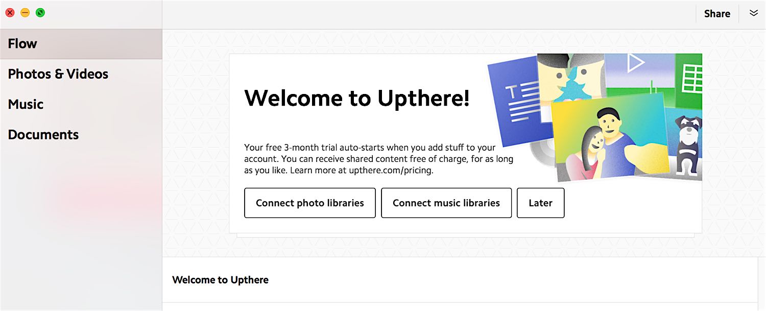 Welcome upthere